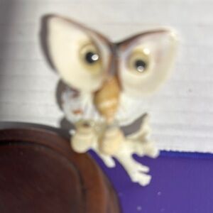 Sea shell and Coral owl magnet figurine